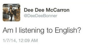 Dee Dee McCarron Tweet